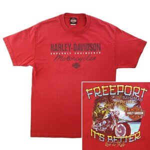 Harley Davidson Freeport Bahamas T-Shirt Biker's Paradise Motorcycles Large